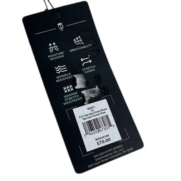 Walter Hagen Golf Shorts Perfect 11 Geo Pattern Size 35 NWT - Picture 11 of 13